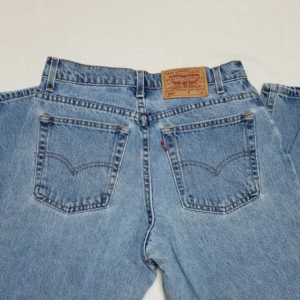 VINTAGE 1998 Levi's Relaxed Fit Tapered Leg Stone Wash High Rise Mom Jeans